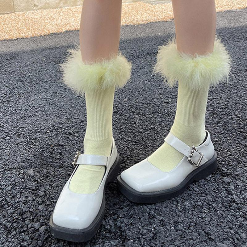 Women Socks Winter Ostrich Feather Warm Christmas Fashion Medium Tube Knee High Home Candy Color Fluffy Sexy
Women Socks Winter Ostrich Feather Warm Christmas Fashion Medium Tube Knee High Home Candy Color Fluffy Sexy