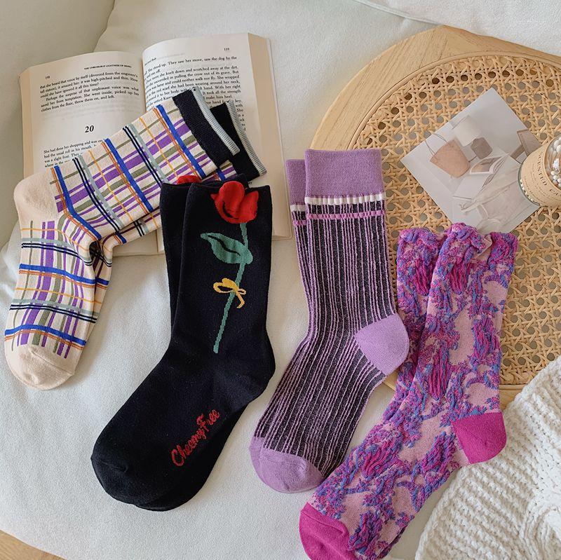 Women Socks Cotton Autumn Retro Japanese Kawaii Girls Funny Cute Fashion Colorful Flower Breathable Casual Harajuku 10 Pairs, Multi
Women Socks Cotton Autumn Retro Japanese Kawaii Girls Funny Cute Fashion Colorful Flower Breathable Casual Harajuku 10 Pairs, Multi