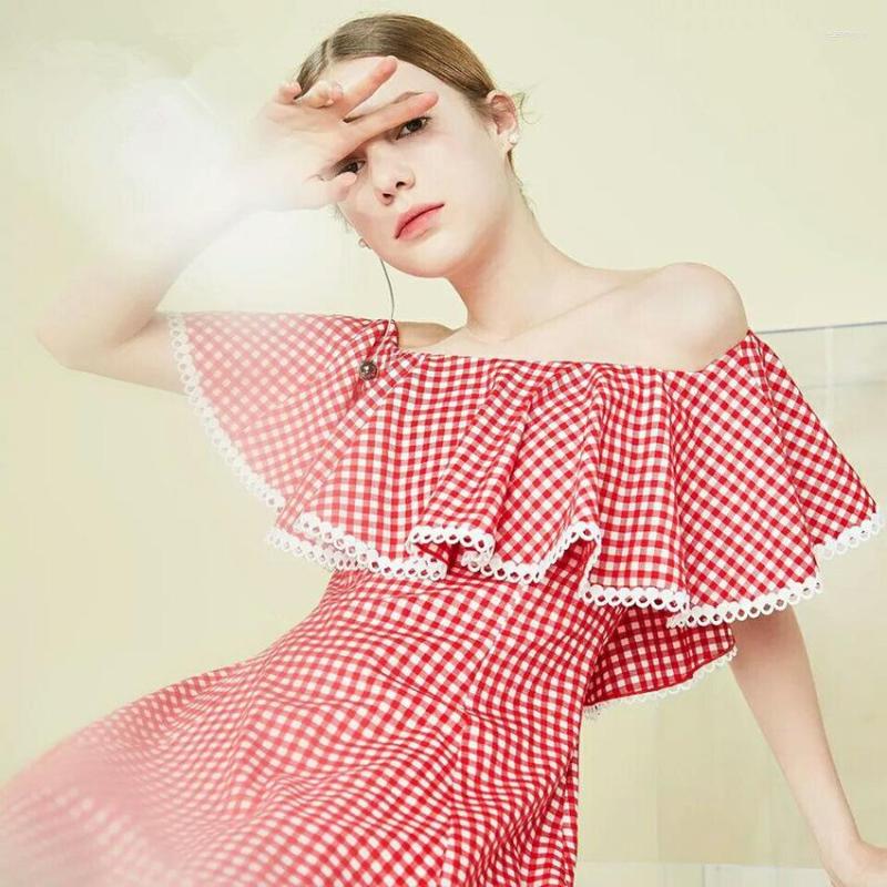 Party Dresses Red White Plaid Dress Women Summer Sexy Bohemian Boho Evening Night Club Ladies Slash Neck Vintage
Party Dresses Red White Plaid Dress Women Summer Sexy Bohemian Boho Evening Night Club Ladies Slash Neck Vintage