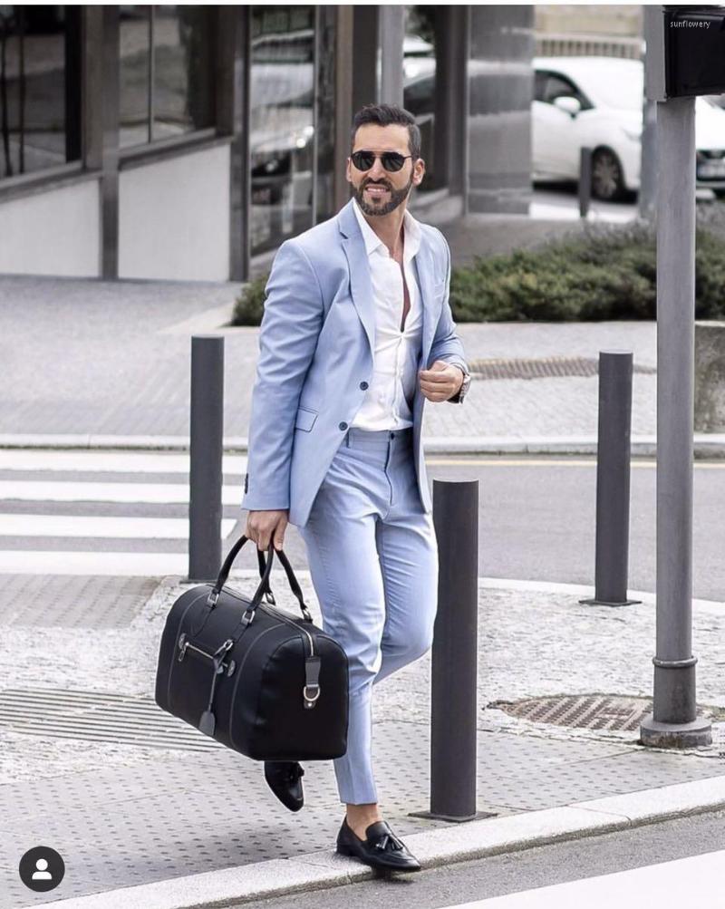 Men's Suits Casual Light Blue Notch Lapel Costume Homme Men Slim Fit Tuxedo Wedding Groom Terno Masculino Blazer 2 Pieces Jacket Pant, Green
Men's Suits Casual Light Blue Notch Lapel Costume Homme Men Slim Fit Tuxedo Wedding Groom Terno Masculino Blazer 2 Pieces Jacket Pant, Green