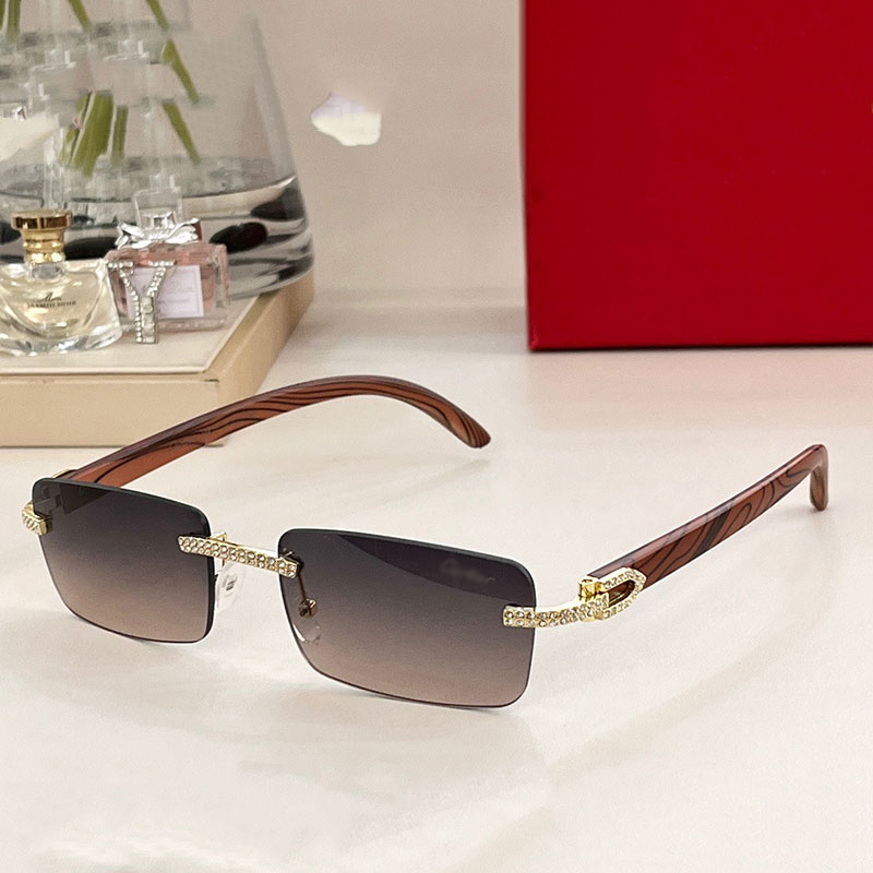 Designer Rimless Sunglasses for Women Men CT 014456 Cut edge nylon lens eyewear with wood mirror leg sunglasses
Designer Rimless Sunglasses for Women Men CT 014456 Cut edge nylon lens eyewear with wood mirror leg sunglasses