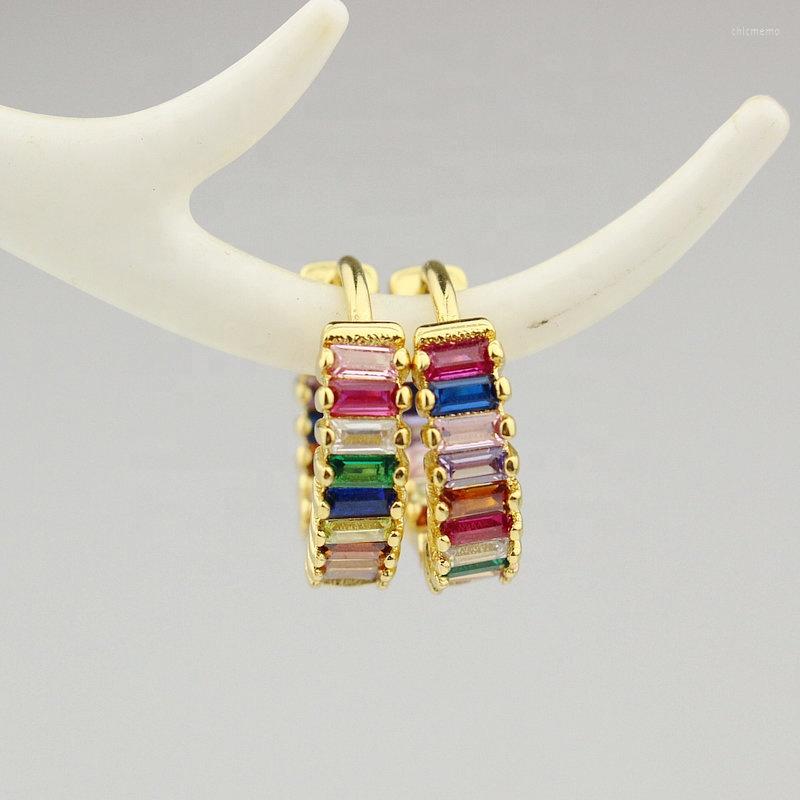 Hoop Earrings 5pair/lot Fashion Rainbow Cz Exquisite Colorful Zircon Micro-shop Charm Jewelry Wholesale
Hoop Earrings 5pair/lot Fashion Rainbow Cz Exquisite Colorful Zircon Micro-shop Charm Jewelry Wholesale