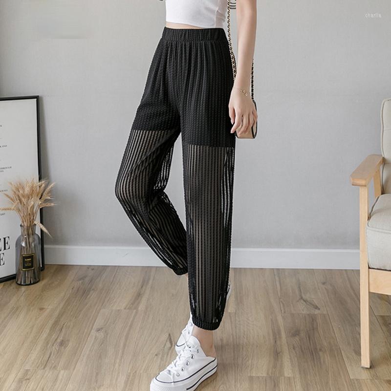 Women' Pants -3XL Oversize Women' Summer Thin See-through Loose Mesh Harem Female Sunscreen Casual Black Chiffon Bloomers
Women' Pants -3XL Oversize Women' Summer Thin See-through Loose Mesh Harem Female Sunscreen Casual Black Chiffon Bloomers