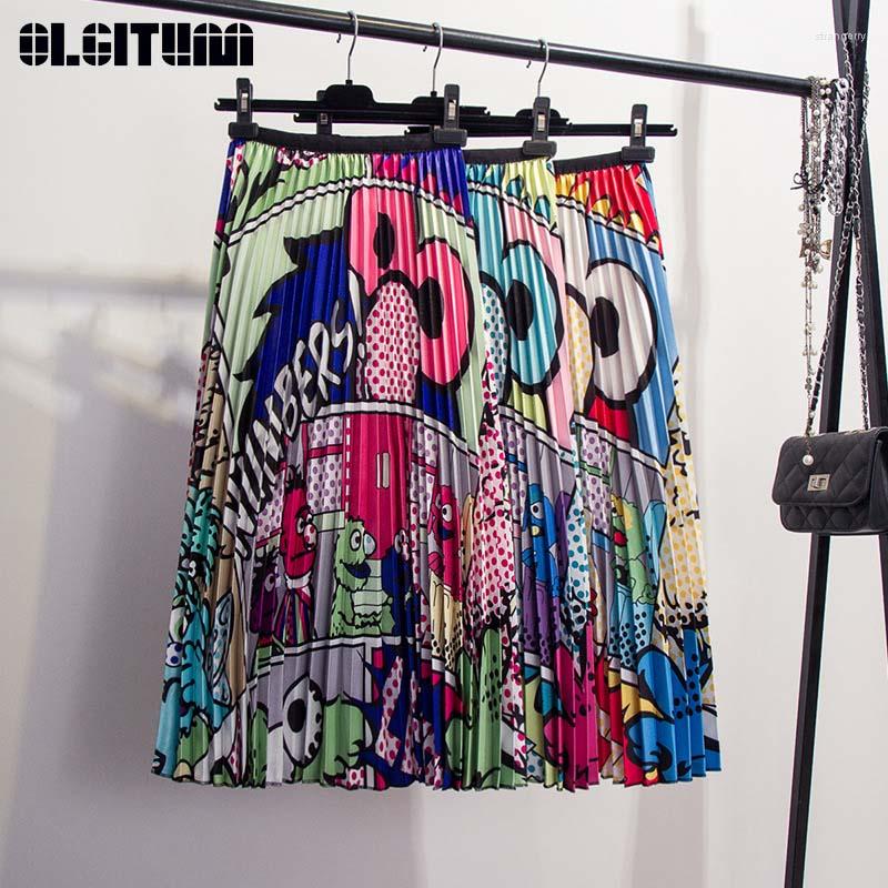 Skirts 2023 Spring Summer Cartoon Animal Pattern Elastic Waist Pleated Skirt Fun Print Long Paragraph A-line SK340, Green
Skirts 2023 Spring Summer Cartoon Animal Pattern Elastic Waist Pleated Skirt Fun Print Long Paragraph A-line SK340, Green