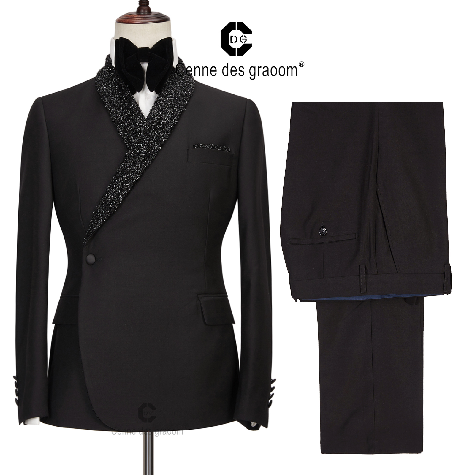 Men's Suits Blazers Cenne Des Graoom Latest Coat Design Men Suits Tailor-Made Tuxedo 2 Pieces Blazers Wedding Party Singer Groom Costume Homme Black 230313
Men's Suits Blazers Cenne Des Graoom Latest Coat Design Men Suits Tailor-Made Tuxedo 2 Pieces Blazers Wedding Party Singer Groom Costume Homme Black 230313