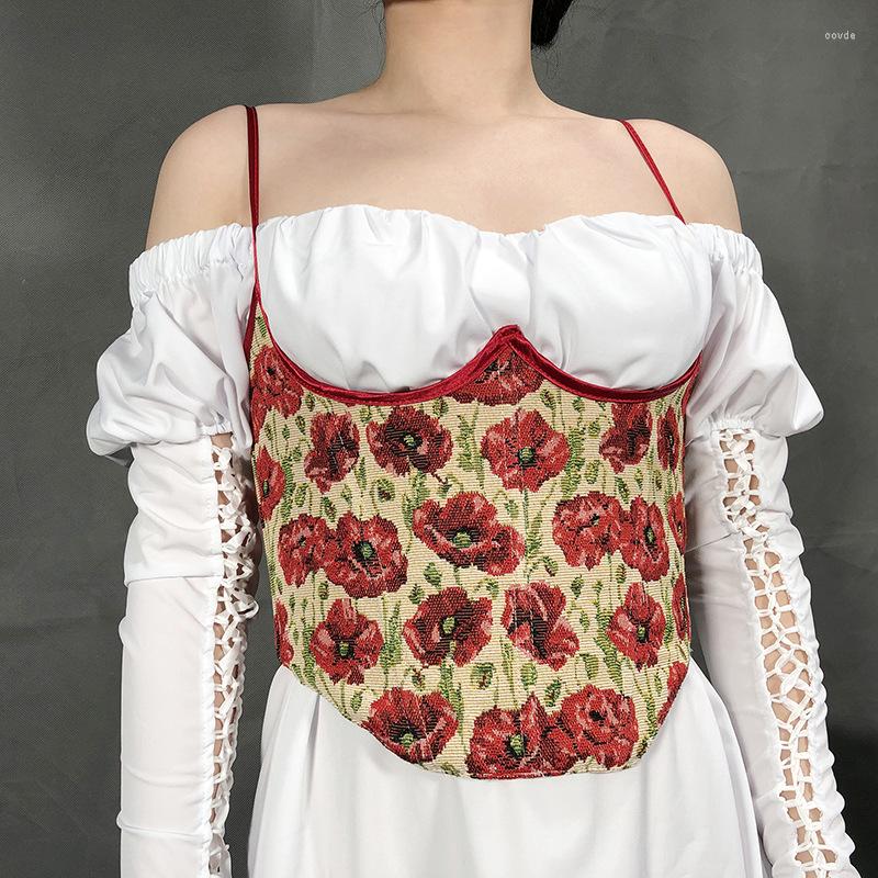 Women' Tanks 2023 Fashion Vintage Sexy Floral Print Underbust Corset Retro Tie-Up Bustier Tops Girdle Waist Trainer Camisole Tank Top, Blue
Women' Tanks 2023 Fashion Vintage Sexy Floral Print Underbust Corset Retro Tie-Up Bustier Tops Girdle Waist Trainer Camisole Tank Top, Blue