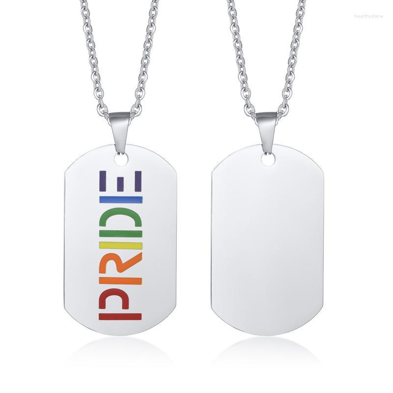 Pendant Necklaces Stainless Steel Circle Plate Pride Gay Rainbow Necklace Men Fashion Couple Unisex Chain High Quality Jewelry GiftPendant
Pendant Necklaces Stainless Steel Circle Plate Pride Gay Rainbow Necklace Men Fashion Couple Unisex Chain High Quality Jewelry GiftPendant