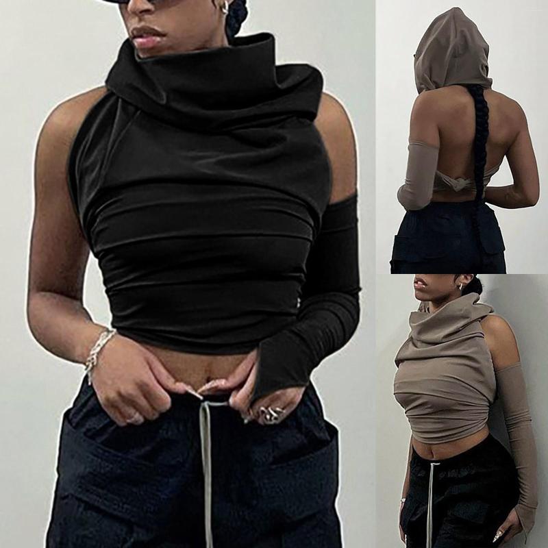 Women' Blouses Gothic Women Backless Y2K Crop Top Summer Fashion Casual T Shirts 2023 Sexy Clubwear Cut Out Hoodies Tops Tees Female, Black
Women' Blouses Gothic Women Backless Y2K Crop Top Summer Fashion Casual T Shirts 2023 Sexy Clubwear Cut Out Hoodies Tops Tees Female, Black