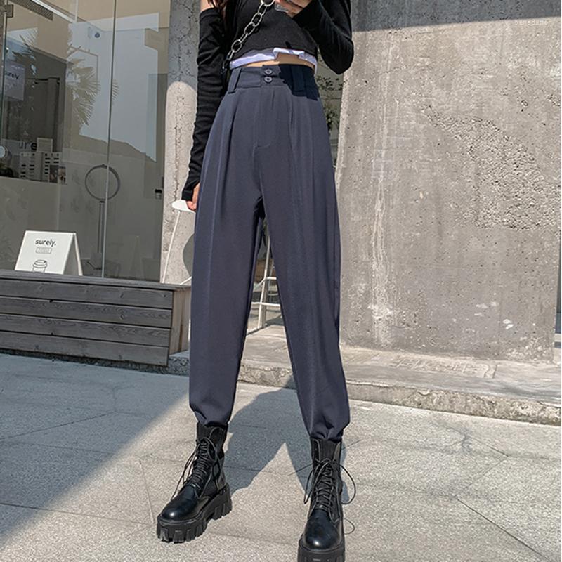 Women' Pants Harem Women High Waist Pockets Button Up Korean Vintage Casual Long Loose Pleated Solid Spring Autumn, Black
Women' Pants Harem Women High Waist Pockets Button Up Korean Vintage Casual Long Loose Pleated Solid Spring Autumn, Black