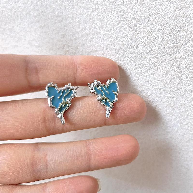Dangle Earrings EM188 Blue Geometry Lava Irregular Heart Alloy Drop Earring Personality Jewelry Wholesale
Dangle Earrings EM188 Blue Geometry Lava Irregular Heart Alloy Drop Earring Personality Jewelry Wholesale