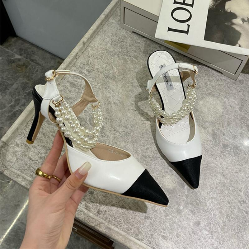 Sandals 2023 Women Summer INS Pearl Ankle Strap Luxury White Stiletto High Heels Gladiator Pumps Pointed Toe Party Wedding Shoes, Black
Sandals 2023 Women Summer INS Pearl Ankle Strap Luxury White Stiletto High Heels Gladiator Pumps Pointed Toe Party Wedding Shoes, Black