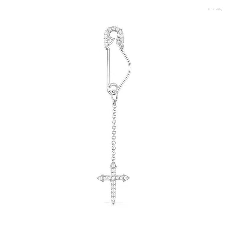 Dangle Earrings SLJELY 925 Sterling Silver Single Charm Cross Safety Pin Long Earring Micro Cubic Zirconia Fashion Fine Jewelry For Women
Dangle Earrings SLJELY 925 Sterling Silver Single Charm Cross Safety Pin Long Earring Micro Cubic Zirconia Fashion Fine Jewelry For Women