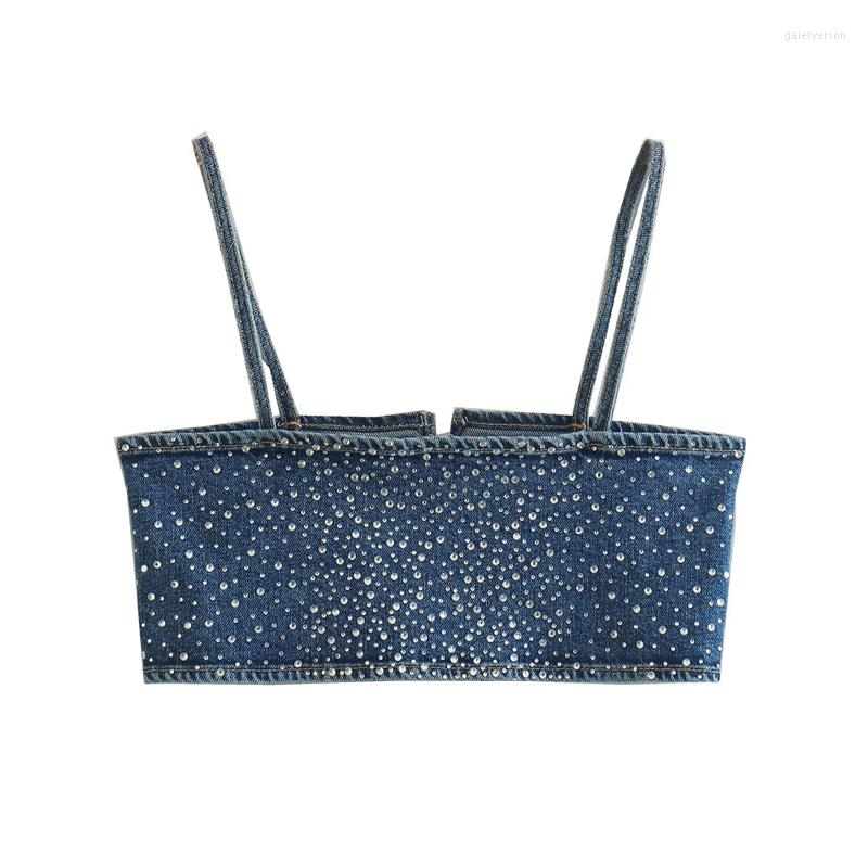 Women' Tanks Autumn And Winter Women' Sexy Fashion Diamond-encrusted Denim Small Straps All-match Thin Vest Top, Denim blue
Women' Tanks Autumn And Winter Women' Sexy Fashion Diamond-encrusted Denim Small Straps All-match Thin Vest Top, Denim blue