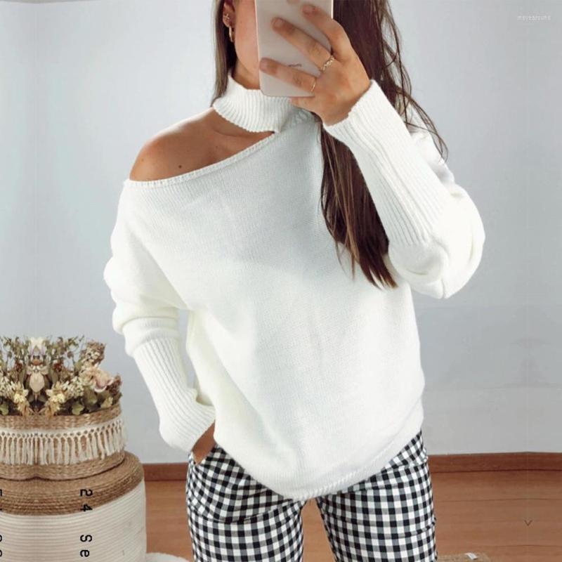 Women' Sweaters 2023 Autumn And Winter European American Solid Color Halter Neck Off-shoulder Irregular Long-sleeved Sweater Women, Black
Women' Sweaters 2023 Autumn And Winter European American Solid Color Halter Neck Off-shoulder Irregular Long-sleeved Sweater Women, Black