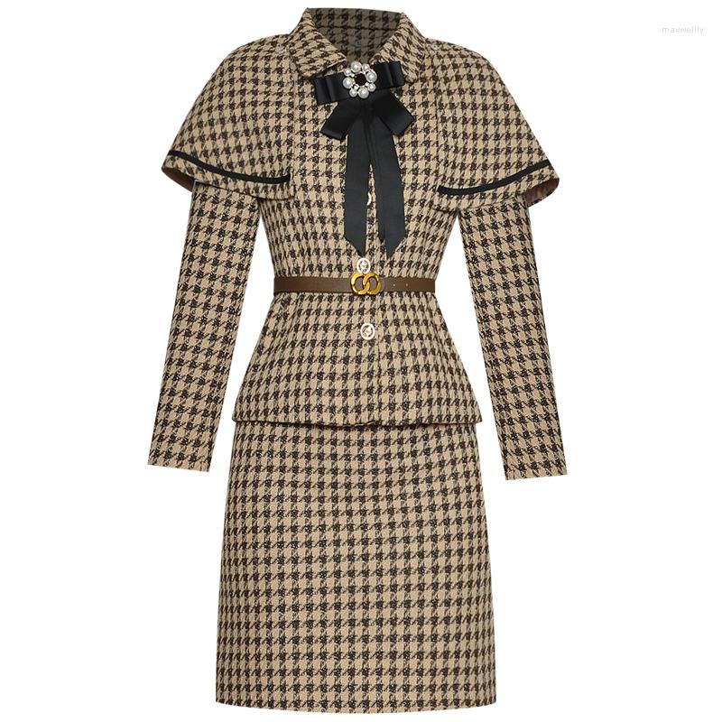 Work Dresses Designer Spring Autumn Fashion High Quality Bow Coat Tops Pencil Skirt Party Casual Workplace Elegant Vintage Women' Sets, Black
Work Dresses Designer Spring Autumn Fashion High Quality Bow Coat Tops Pencil Skirt Party Casual Workplace Elegant Vintage Women' Sets, Black