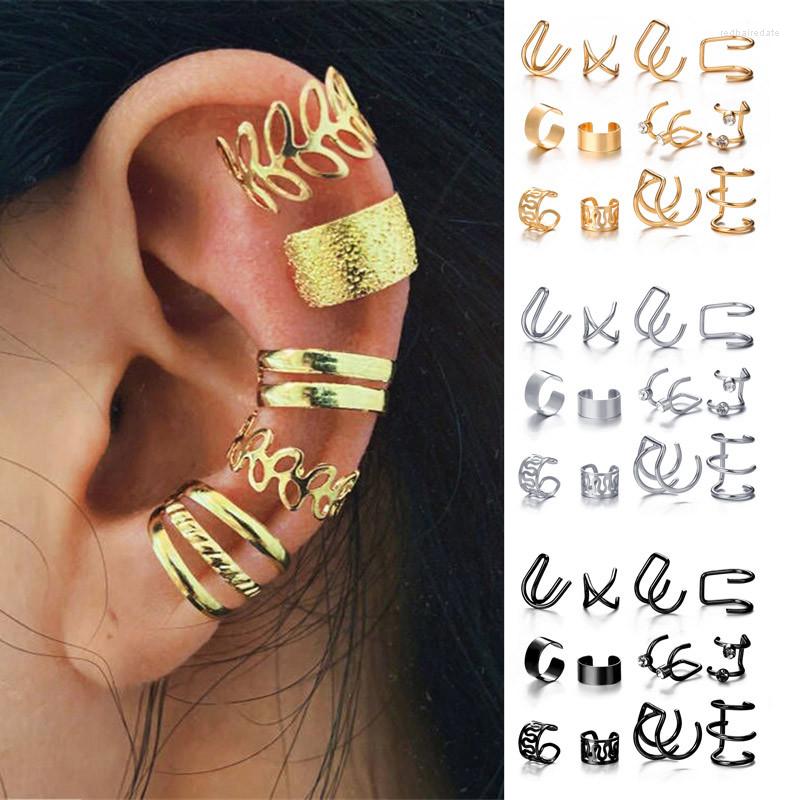 Backs Earrings VAGZEB Gold Leaves Ear Cuff Black Non-Piercing Clips Fake Cartilage Clip For Women Men Wholesale Jewelry
Backs Earrings VAGZEB Gold Leaves Ear Cuff Black Non-Piercing Clips Fake Cartilage Clip For Women Men Wholesale Jewelry