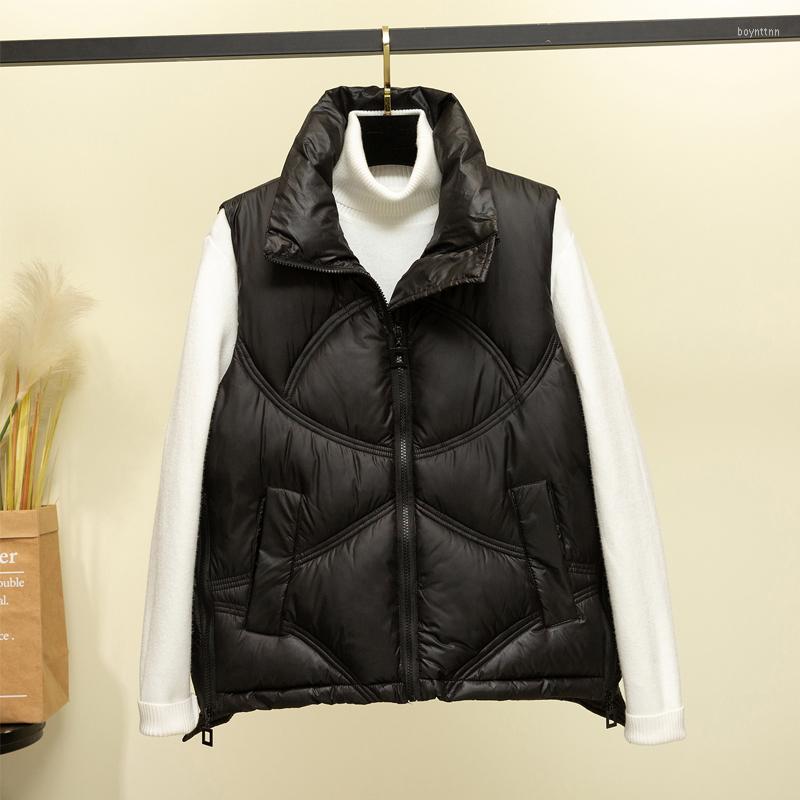 Women's Vests Nice Autumn Winter Warm Black Cotton Padded Vest Casual Short Sleeveless Zipper Jacket Plus Size Turn Down Collar Waistcoat
Women's Vests Nice Autumn Winter Warm Black Cotton Padded Vest Casual Short Sleeveless Zipper Jacket Plus Size Turn Down Collar Waistcoat