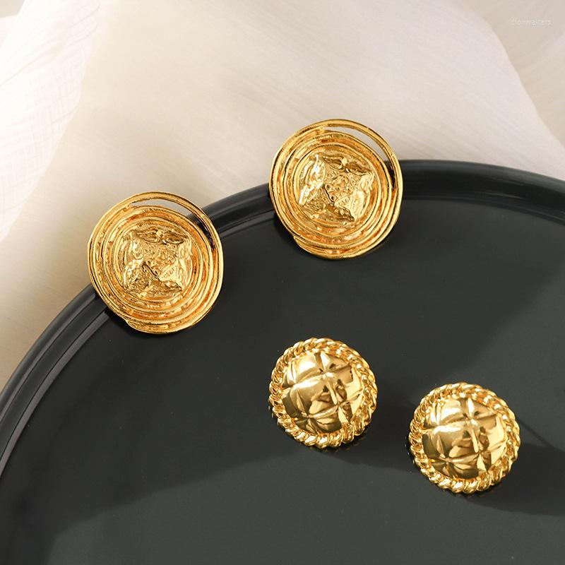 Stud Earrings Vintage Button Shape Earring Cute Earings Jewelry Women Love Gift Ins Style Trendy Metal Jewellery Wholesale
Stud Earrings Vintage Button Shape Earring Cute Earings Jewelry Women Love Gift Ins Style Trendy Metal Jewellery Wholesale