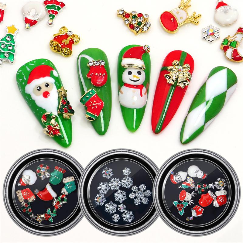 Nail Art Decorations 1Box Christmas Alloy Mixed 3D Snowflowers Tree Hat Socks Deer Snowman Rhinestones Manicure Ornaments
Nail Art Decorations 1Box Christmas Alloy Mixed 3D Snowflowers Tree Hat Socks Deer Snowman Rhinestones Manicure Ornaments