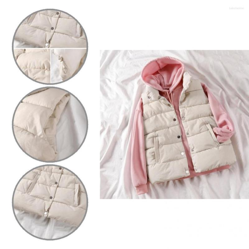 Women' Vests Waistcoat Stand Collar Wear Resistant Pockets Solid Color Extra Thick Women Vest Lady For Home, Black
Women' Vests Waistcoat Stand Collar Wear Resistant Pockets Solid Color Extra Thick Women Vest Lady For Home, Black
