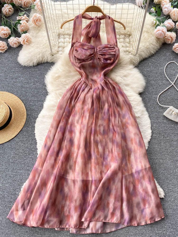 Casual Dresses Vintage Off Shoulder Beach Dress Women Summer Vestido Sexy Neck-Mounted Backless High Waist A-line Boho Long Floral, Pink
Casual Dresses Vintage Off Shoulder Beach Dress Women Summer Vestido Sexy Neck-Mounted Backless High Waist A-line Boho Long Floral, Pink