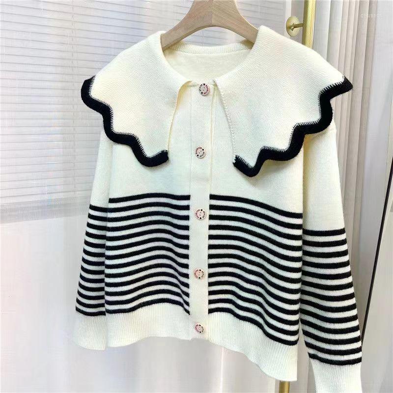 Women's Knits Korea Version Students Girls Sweater Cardigans Spring Autumn 2023 Striped Soft Knitted Cardigan Jacket Coat, Khaki
Women's Knits Korea Version Students Girls Sweater Cardigans Spring Autumn 2023 Striped Soft Knitted Cardigan Jacket Coat, Khaki