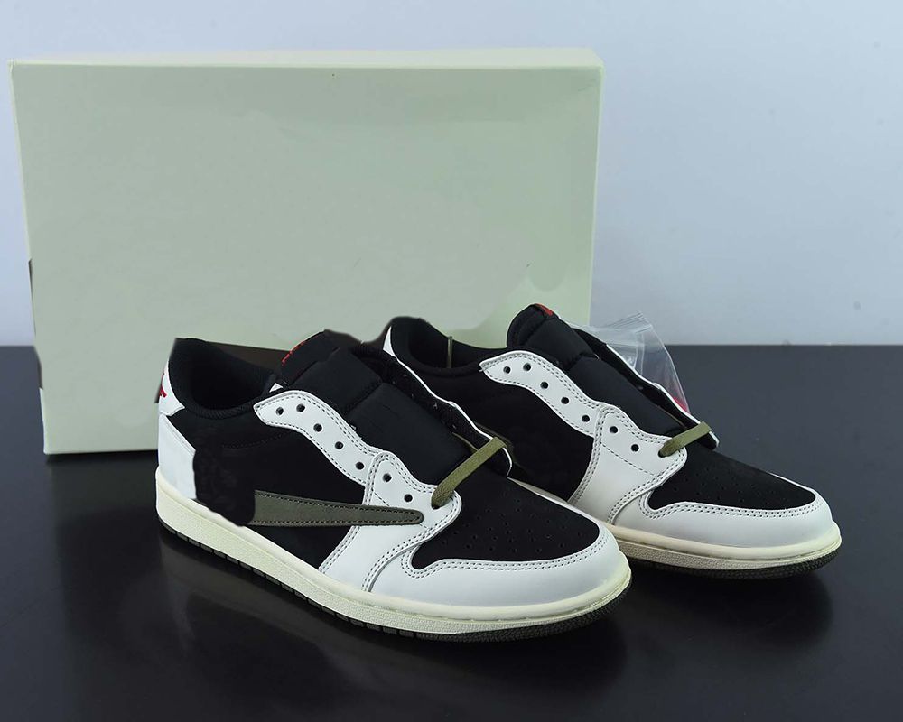 Basketball Shoes Low x Ts 1 Og Olive 1s Black White Green Sneakers Original s