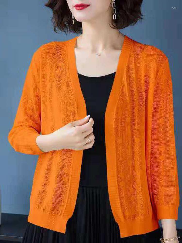 Women's Knits Solid V-neck Hollow Out Ladies Loose Cardigans Autumn Thin Sweater Tricot Tops Long Sleeve Casual Elegant Women Crochet, Sky blue
Women's Knits Solid V-neck Hollow Out Ladies Loose Cardigans Autumn Thin Sweater Tricot Tops Long Sleeve Casual Elegant Women Crochet, Sky blue