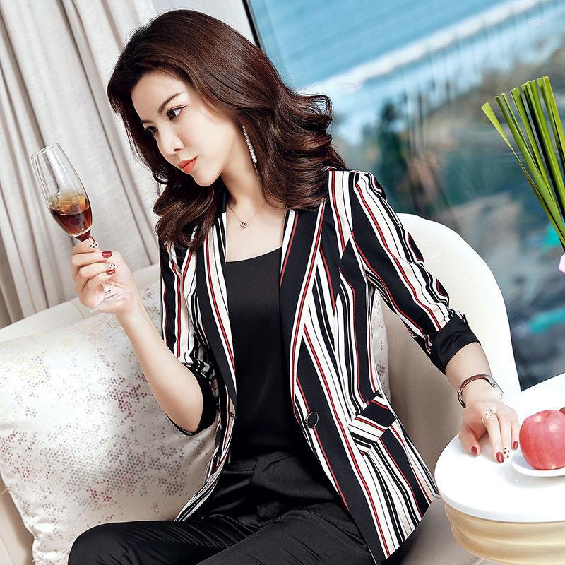 Women' Suits Women' Blazer Summer Slim Office Lady Jacket Female Suit Fashion Thin Striped Fried Street Small Women, Color 4
Women' Suits Women' Blazer Summer Slim Office Lady Jacket Female Suit Fashion Thin Striped Fried Street Small Women, Color 4
