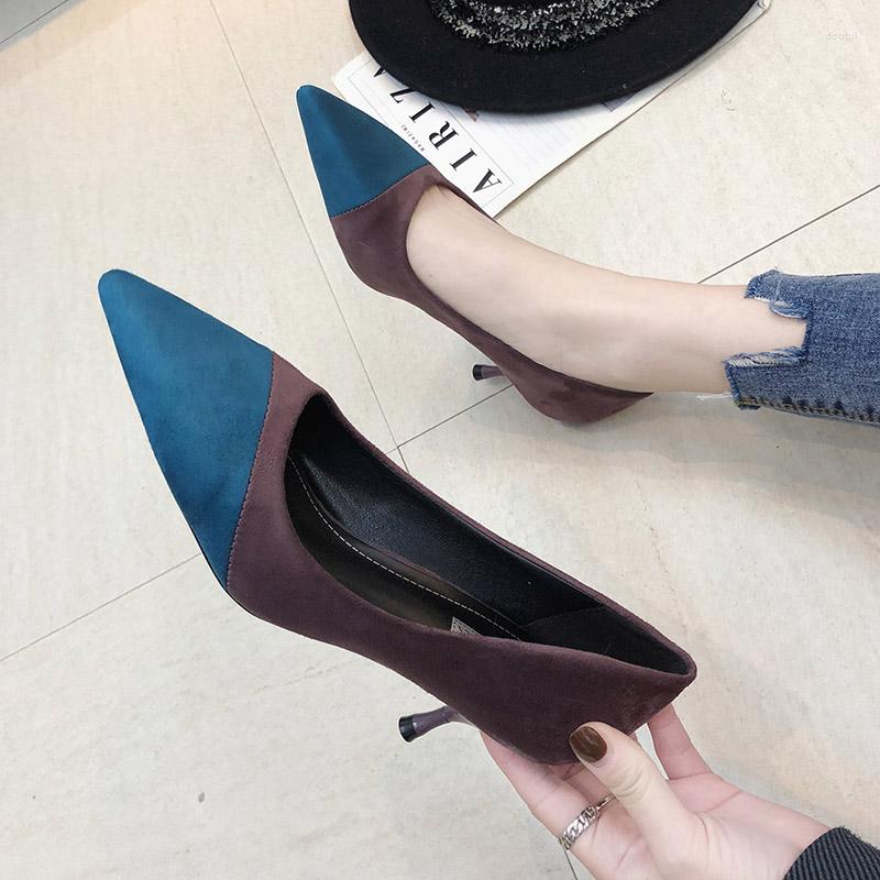 Dress Shoes F54Spring Women Pointed Toe Medium Heels Patchwork Pumps Fashion Woman Ladies Boat Zapatos Mujer 229, Blue
Dress Shoes F54Spring Women Pointed Toe Medium Heels Patchwork Pumps Fashion Woman Ladies Boat Zapatos Mujer 229, Blue