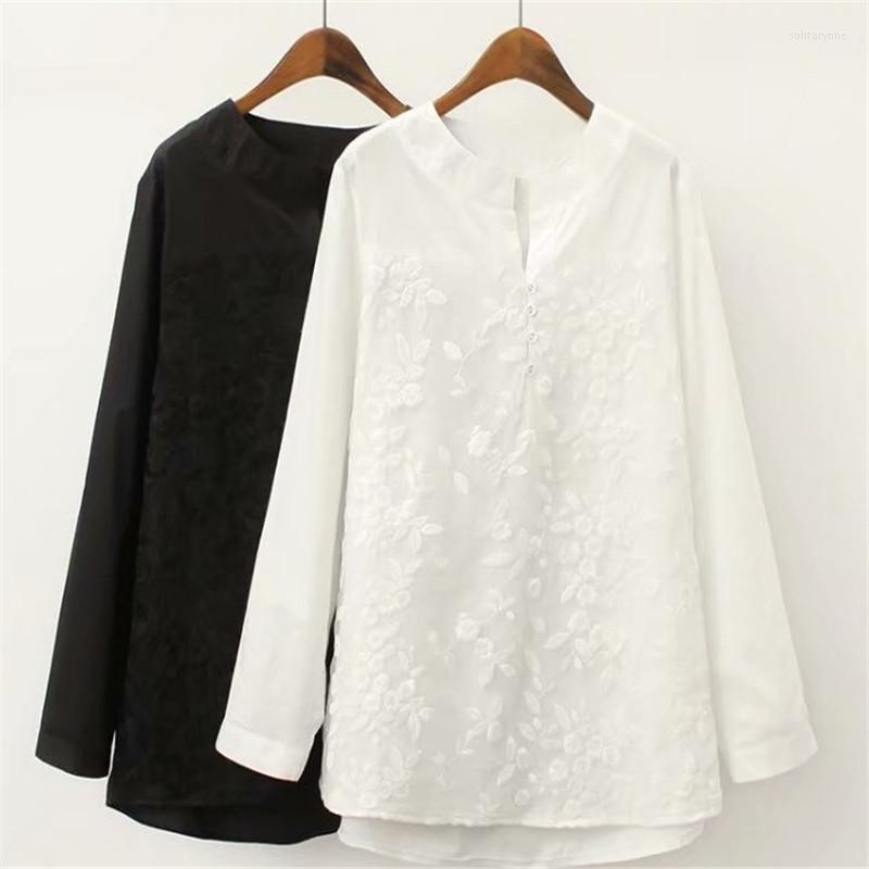 Women's Blouses 2023 Spring Plus Size Clothing White Lace Pullover Basic Shirt Women Top Medium Long Loose Shirts Female Blusas XXXL 4XL, Black
Women's Blouses 2023 Spring Plus Size Clothing White Lace Pullover Basic Shirt Women Top Medium Long Loose Shirts Female Blusas XXXL 4XL, Black