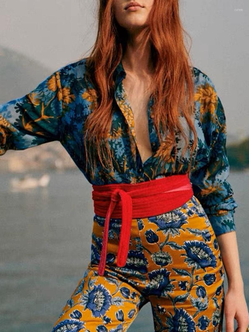 Women' Blouses Women Retro Print Silk Cotton Blouse Spring Summer Ladies French Turn-Down Collar Shirt And Top With Single Pocket
Women' Blouses Women Retro Print Silk Cotton Blouse Spring Summer Ladies French Turn-Down Collar Shirt And Top With Single Pocket