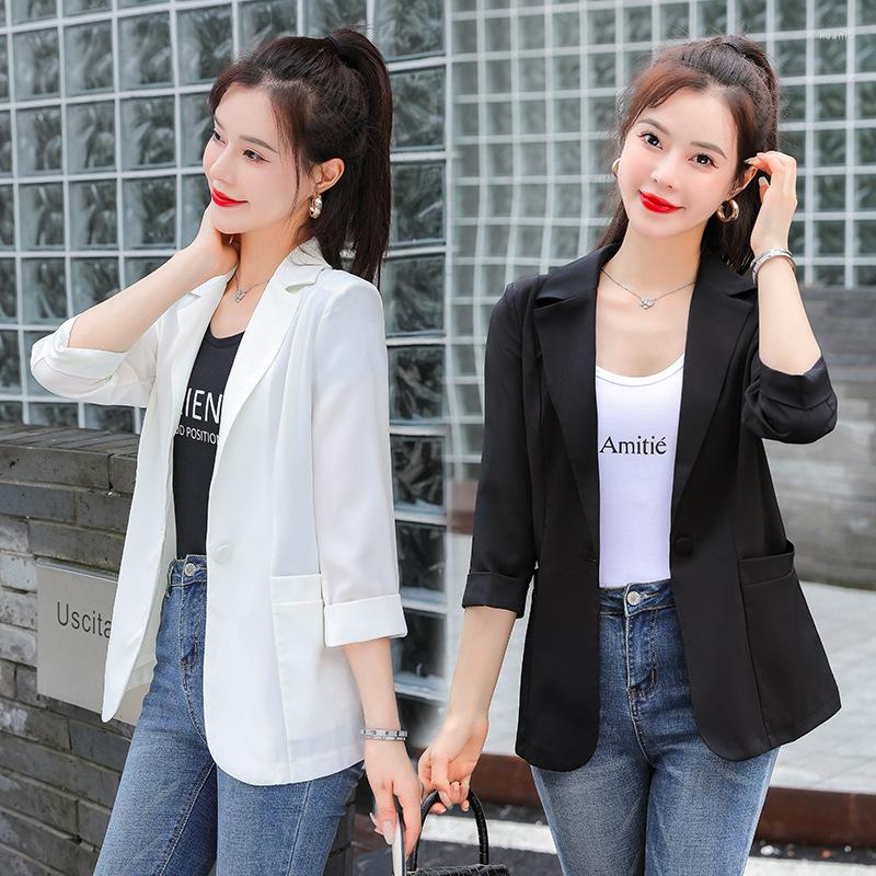 Women's Suits Suit Women 2023 Korean Fashion Summer Slim One Button Short Three-Quarter Sleeve Jacket Blazers Lady Outwear Tops, Black
Women's Suits Suit Women 2023 Korean Fashion Summer Slim One Button Short Three-Quarter Sleeve Jacket Blazers Lady Outwear Tops, Black