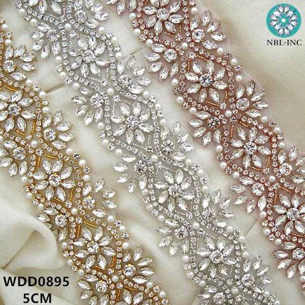 Wedding Sashes (1 Yard) Rhinestone Bridal Belt Gold With Diamond Dress Crystal Sash For Accessories WDD0895
Wedding Sashes (1 Yard) Rhinestone Bridal Belt Gold With Diamond Dress Crystal Sash For Accessories WDD0895