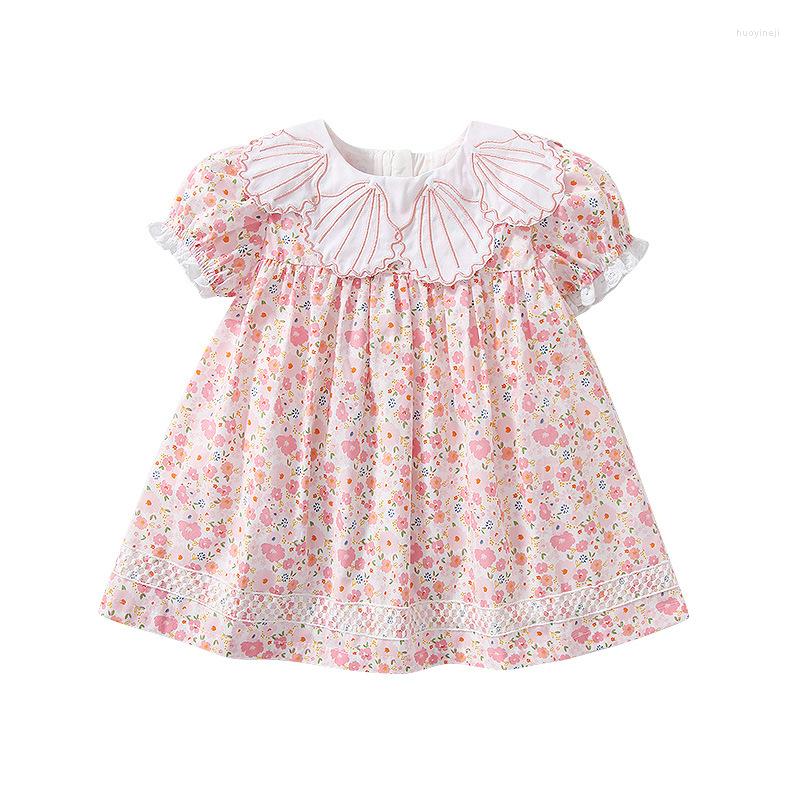 Girl Dresses Kids Baby Girls Dress Cotton Flower Print Embroidery Collar Infant Summer Costumes, Pink
Girl Dresses Kids Baby Girls Dress Cotton Flower Print Embroidery Collar Infant Summer Costumes, Pink