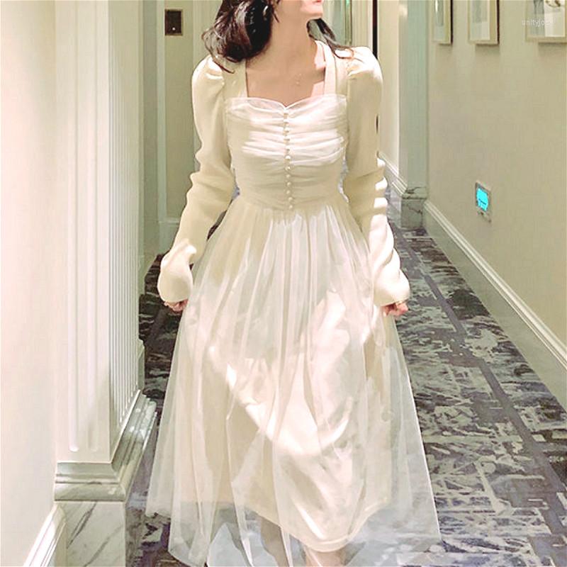 Casual Dresses Knit One Piece Dress Korea 2023 Spring Lace Elegant Ladies Long Sleeve Square Collar Slim Fairy Office Vintage Women, Black
Casual Dresses Knit One Piece Dress Korea 2023 Spring Lace Elegant Ladies Long Sleeve Square Collar Slim Fairy Office Vintage Women, Black