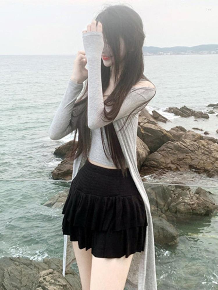 Casual Dresses TVVOVVIN 2023 Korea Women Clothing Sexy Slim Tshrit Sunscreen Cardigan Mini Drees Summer Two Piece Fashion Top MT8V, Black
Casual Dresses TVVOVVIN 2023 Korea Women Clothing Sexy Slim Tshrit Sunscreen Cardigan Mini Drees Summer Two Piece Fashion Top MT8V, Black