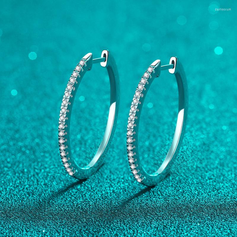Hoop Earrings S925 Sterling Silver Total 0.54ct Moissanite Women Fine Luxurious Jewelry Round Circle Drop
Hoop Earrings S925 Sterling Silver Total 0.54ct Moissanite Women Fine Luxurious Jewelry Round Circle Drop
