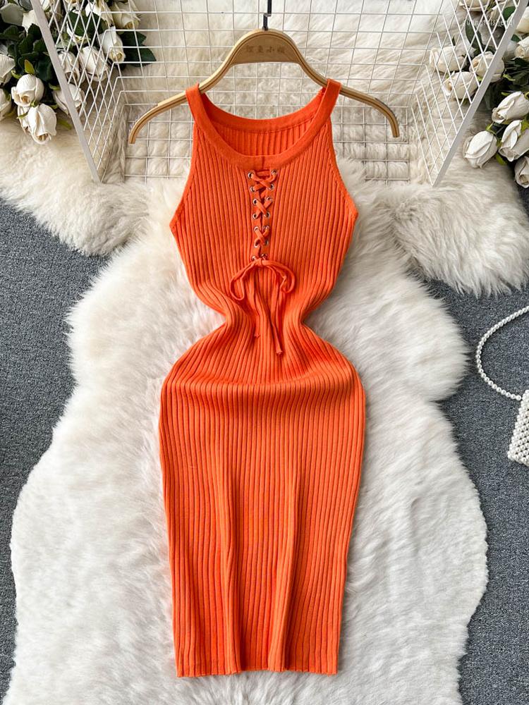 Casual Dresses Ins Fashion Streetwear Package Hips Sexy Mini Dress Women 2023 Summer Knitted Bandage Bodycon Vestidos Lady Tank, Black
Casual Dresses Ins Fashion Streetwear Package Hips Sexy Mini Dress Women 2023 Summer Knitted Bandage Bodycon Vestidos Lady Tank, Black