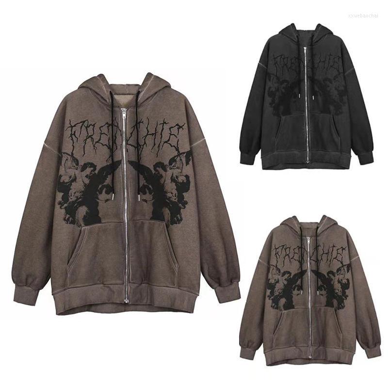 Women' Jackets Mall Goth Vintage Graphic Harajuku Jacket Women Fairy Grunge Zipper Casual Top Cyber Y2k Aesthetic Gothic Clothes Korean, Brown
Women' Jackets Mall Goth Vintage Graphic Harajuku Jacket Women Fairy Grunge Zipper Casual Top Cyber Y2k Aesthetic Gothic Clothes Korean, Brown