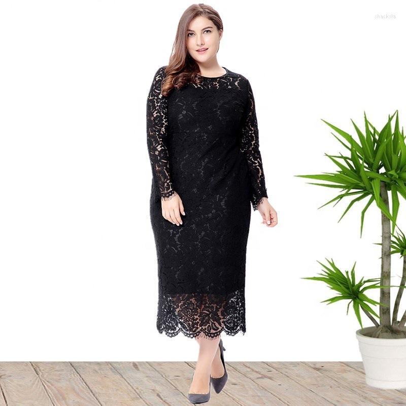 Casual Dresses Autumn Spring Plus Size Women Party Dress Elegant Solid Floral Lace Sexy O Neck High Waist Evening Femme Robe, Black
Casual Dresses Autumn Spring Plus Size Women Party Dress Elegant Solid Floral Lace Sexy O Neck High Waist Evening Femme Robe, Black