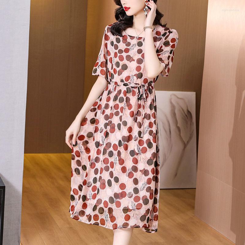 Party Dresses Chiffon Dress Ladies Waist Thin Summer 2023 Fashion Temperament Western O Neck Short Sleeve Chic Stunning Long Skirt Tops, Mixed
Party Dresses Chiffon Dress Ladies Waist Thin Summer 2023 Fashion Temperament Western O Neck Short Sleeve Chic Stunning Long Skirt Tops, Mixed