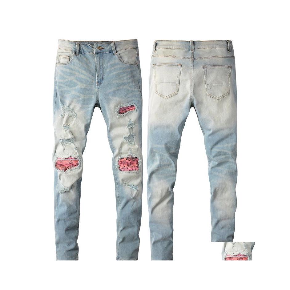 Men'S Jeans 2021 Mens Died Motorcycle Biker Jean Rock Skinny Slim Ripped Hole Letter Topquality Brand Hip Hop Denim 6589 Drop Delive Dhuxi, 8616
Men'S Jeans 2021 Mens Died Motorcycle Biker Jean Rock Skinny Slim Ripped Hole Letter Topquality Brand Hip Hop Denim 6589 Drop Delive Dhuxi, 8616