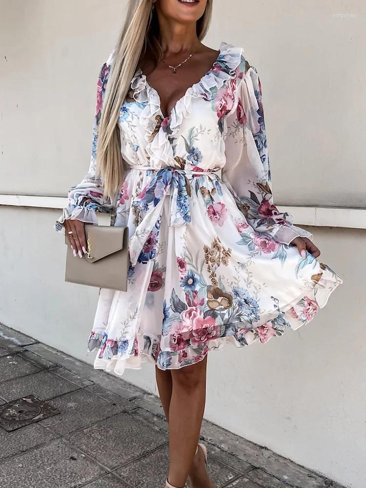 Casual Dresses Femme Sexy Deep V Neck Ruffles Dress Women Vintage Printed Backless Party 2023 Summer Long Sleeve A Line Vestidos, 03 blue
Casual Dresses Femme Sexy Deep V Neck Ruffles Dress Women Vintage Printed Backless Party 2023 Summer Long Sleeve A Line Vestidos, 03 blue