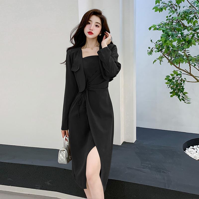 Casual Dresses 2023 Autumn Fashion Design Feeling Fried Street Senior Small Suit Jacket Split Dress, Khaki
Casual Dresses 2023 Autumn Fashion Design Feeling Fried Street Senior Small Suit Jacket Split Dress, Khaki