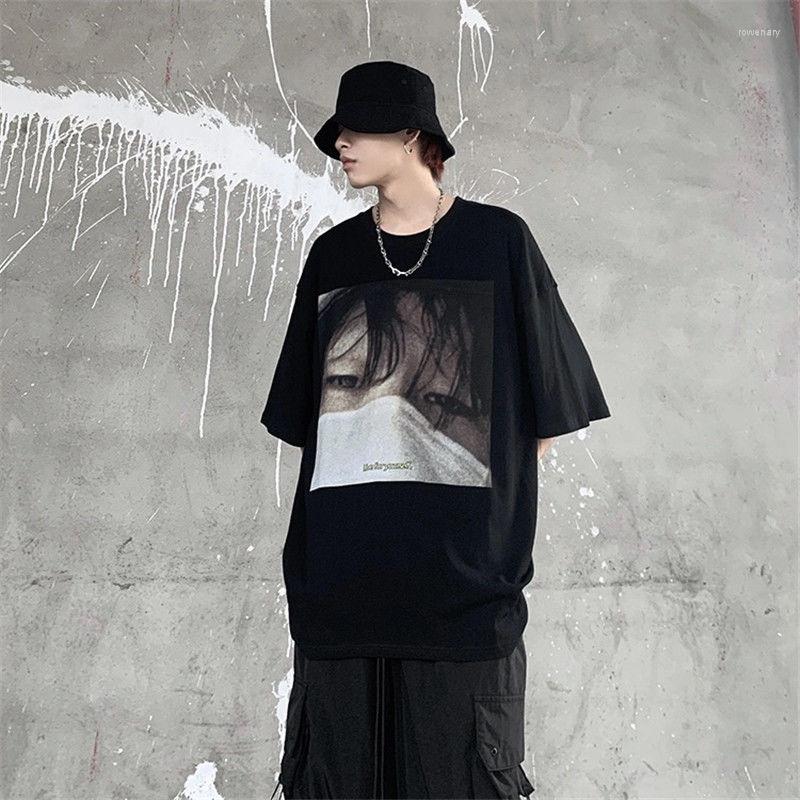 Men' T Shirts Dark Portrait Printing Short-sleeved T-shirt For Youth Tops Loose Bottoming Couple Grunge Clothes Emo Kpop Graphic Tees Y2k, Black
Men' T Shirts Dark Portrait Printing Short-sleeved T-shirt For Youth Tops Loose Bottoming Couple Grunge Clothes Emo Kpop Graphic Tees Y2k, Black