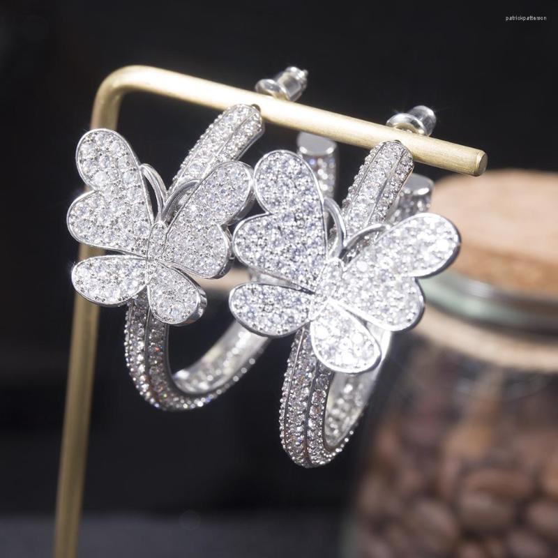 Hoop Earrings Luxury Colorful Spring Butterfly Statement For Women Wedding Party Cubic Zirconia CZ DUBAI Bridal Jewelry A19598
Hoop Earrings Luxury Colorful Spring Butterfly Statement For Women Wedding Party Cubic Zirconia CZ DUBAI Bridal Jewelry A19598