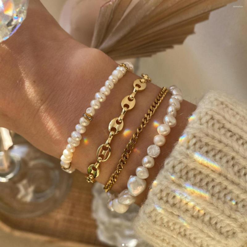 Strand 4pcs Pig Nose Pearl Bracelet Silver Bead Punk Retro Layered Cuban Link Chain Bracelets Jewelry For Women Wristband
Strand 4pcs Pig Nose Pearl Bracelet Silver Bead Punk Retro Layered Cuban Link Chain Bracelets Jewelry For Women Wristband