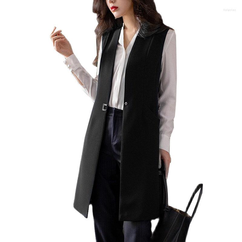 Women's Vests Fashion Spring Autumn Office Blazer Vest Women 2023 Mid-long Slim Sleeveless Wasitcoat Female Jacket Woman, Black
Women's Vests Fashion Spring Autumn Office Blazer Vest Women 2023 Mid-long Slim Sleeveless Wasitcoat Female Jacket Woman, Black