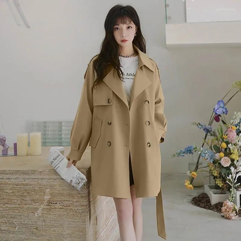 Women's Trench Coats Spring Autumn Coat Women 2023 Korean Double Breasted Mid-Long Woman Windbreaker Female Outerwear With Lining, Black
Women's Trench Coats Spring Autumn Coat Women 2023 Korean Double Breasted Mid-Long Woman Windbreaker Female Outerwear With Lining, Black
